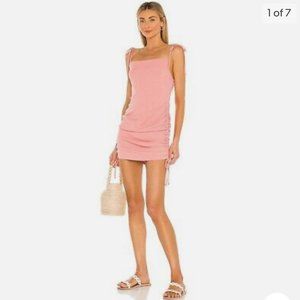 BB Dakota by Steve Madden Ruched Cami Dress Size M Coral
